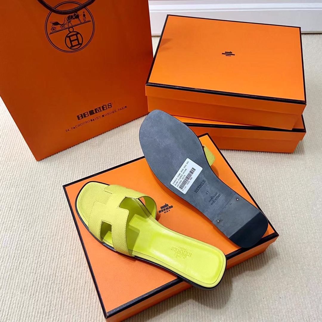 에르메스 올수공 오란 슬리퍼 샌들 앱송 54